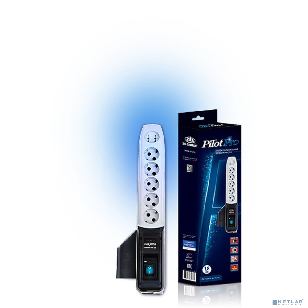 ZIS Сетевой фильтр Pilot - Pro 1.8 м