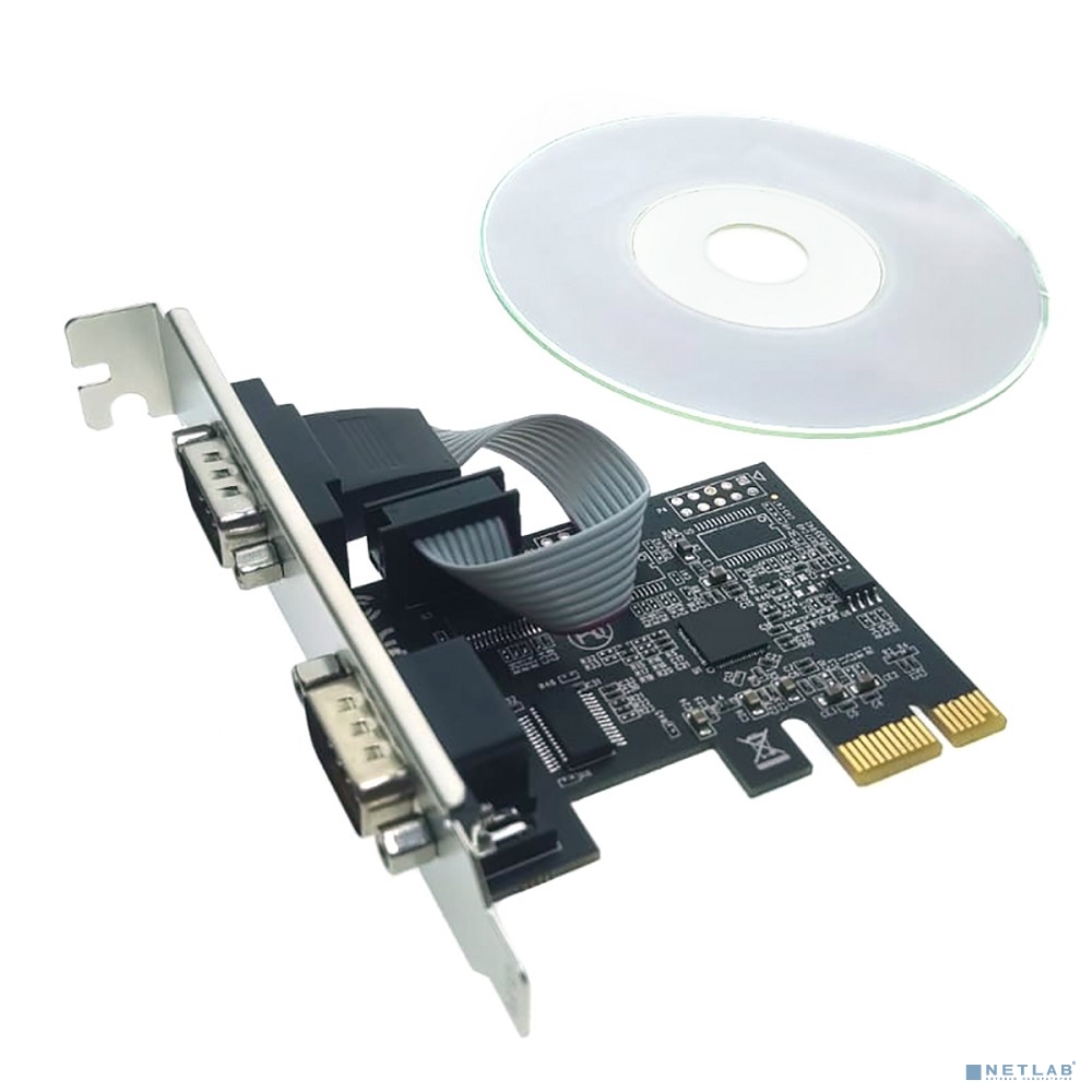 Espada Контроллер PCI-E, 2S port, AX99100, (PCIe2SAX) (45805)