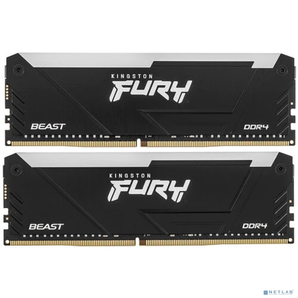 Kingston DDR4 DIMM 32GB Kit 2x16Gb KF432C16BB12AK2/32 PC4-25600, 3200MHz, CL16, RGB
