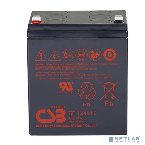 CSB Батарея GP1245 F2 (12V 4,5Ah)