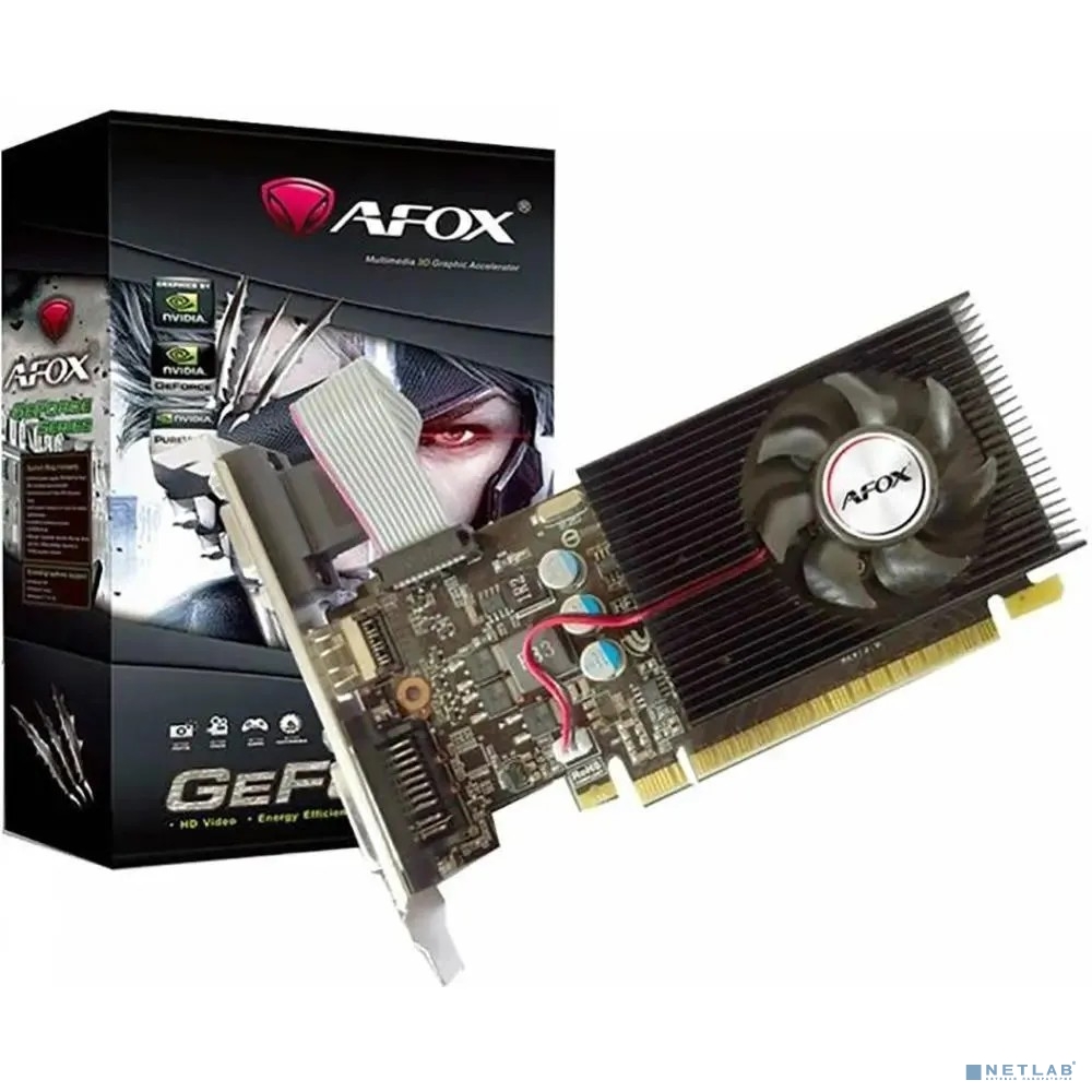 Видеокарта AFOX GT730 4GB GDDR3 128bit VGA/DVI/HDMI LP (AF730-4096D3L6) RTL