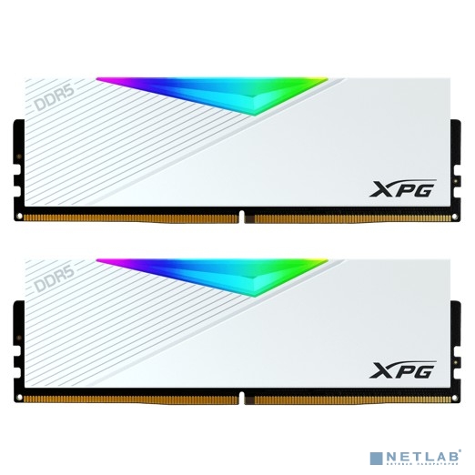 A-data DDR5 XPG LANCER RGB 64GB DDR5-6400 AX5U6400C3232G-DCLARWH, CL32, 1.4V K2*32GB RGB WHITE