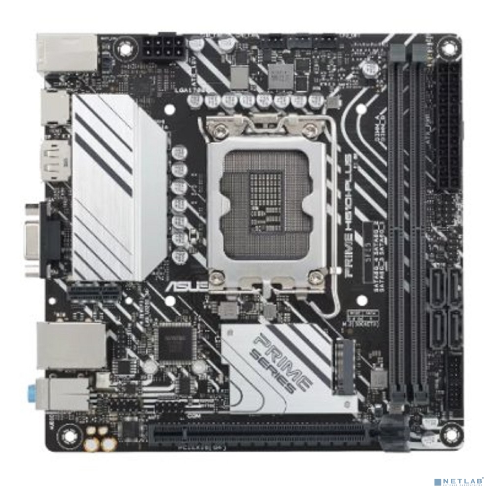 ASUS PRIME H610I-PLUS-CSM (Socket 1700, mini ITX, 2xDDR5(96GB), VGA/HDM/DP, 1xPCIe 4.0x16, 1xLAN, 4xSATA 6Gb/s, 1xM.2, 1xM.2 E key, 2xUSB 3.2, 2xUSB 2.0, 1xPS/2)
