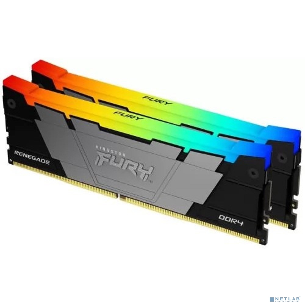 Kingston 64GB 3200MHz DDR4 CL16 DIMM (Kit of 2) FURY Renegade RGB (KF432C16RB2AK2/64)