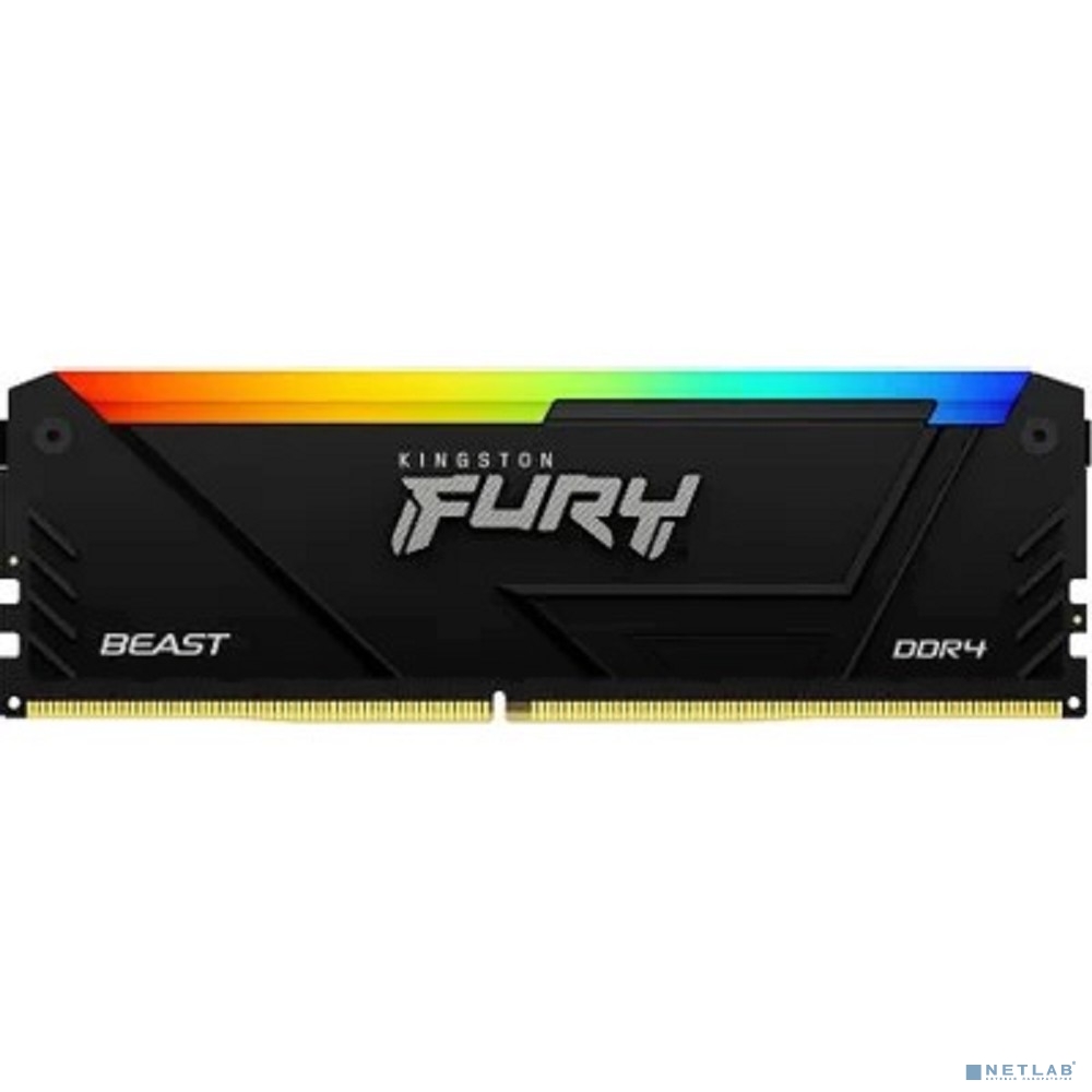 Kingston DDR4 DIMM 16GB KF432C16BB2A/16 PC4-25600, 3200MHz, CL16 Fury Beast RGB RTL