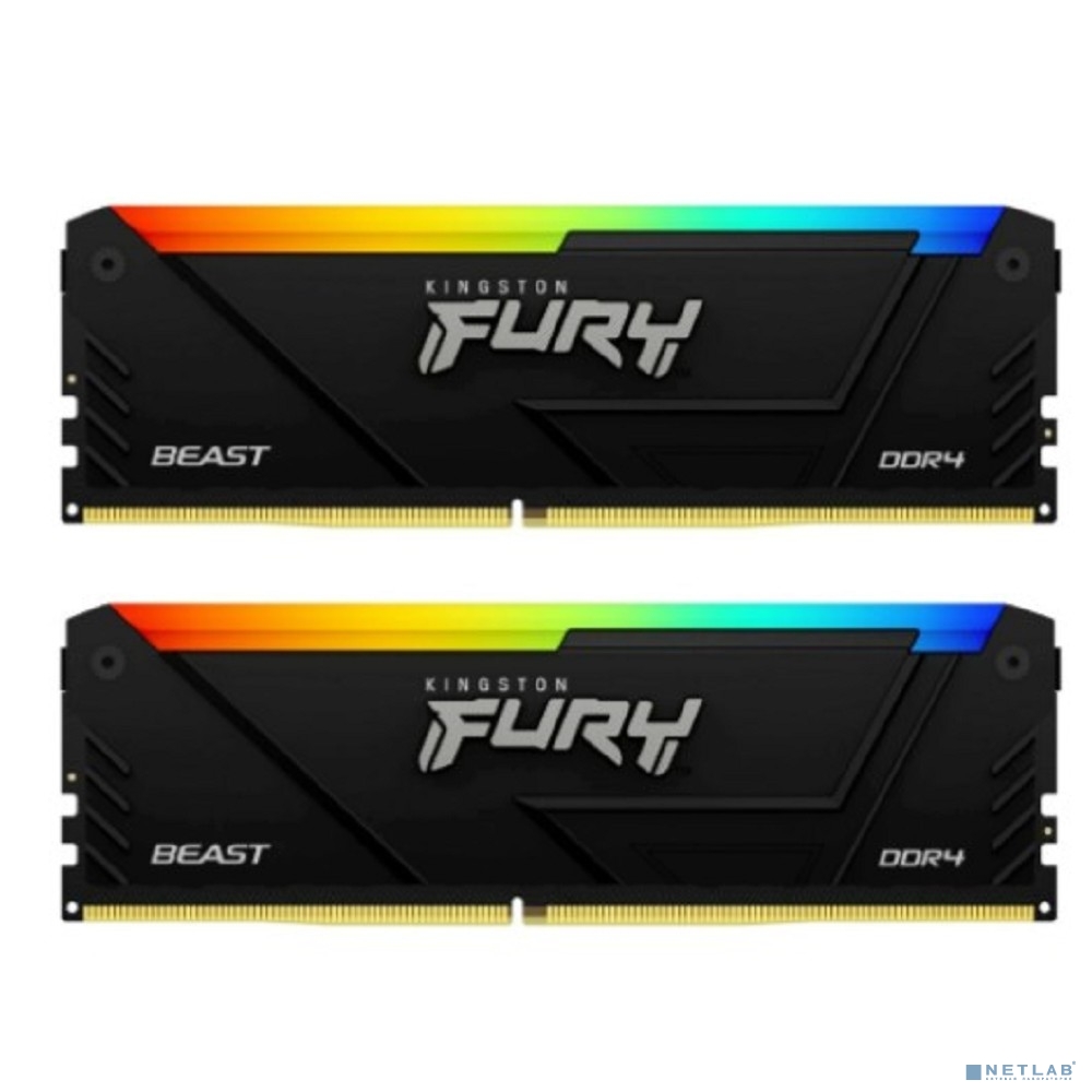 Kingston DDR4 2x8GB 3600MHz KF436C17BB2AK2/16 Fury Beast RGB RTL Gaming PC4-28800 CL17 DIMM