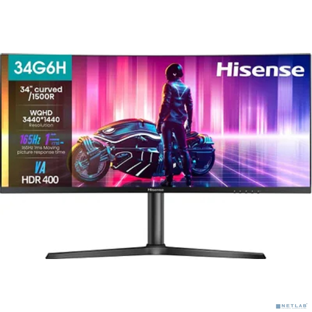 LCD Hisense 34" 34G6H черный