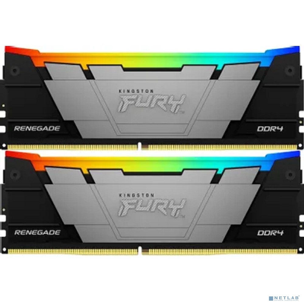 Память оперативная/ Kingston 16GB 3600MHz DDR4 CL16 DIMM (Kit of 2) FURY Renegade RGB