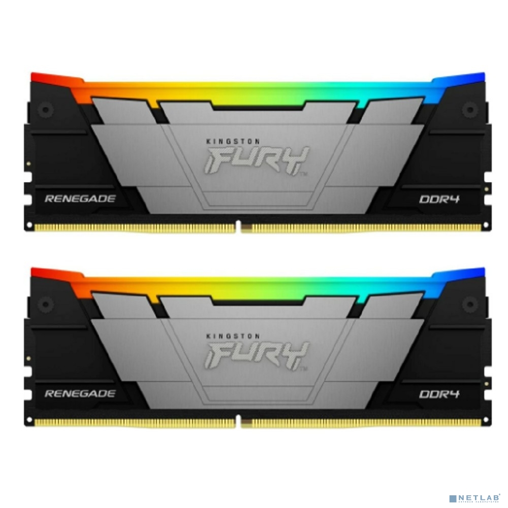 Память оперативная/ Kingston 16GB 4600MHz DDR4 CL19 DIMM (Kit of 2) FURY Renegade RGB