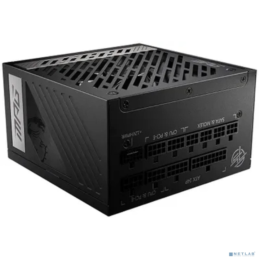 Блок питания 1000W MSI MPG A1000G 80+ Gold Full modularATX 3.0 PCIE5 RTL (306-7ZP7C11-CE0)