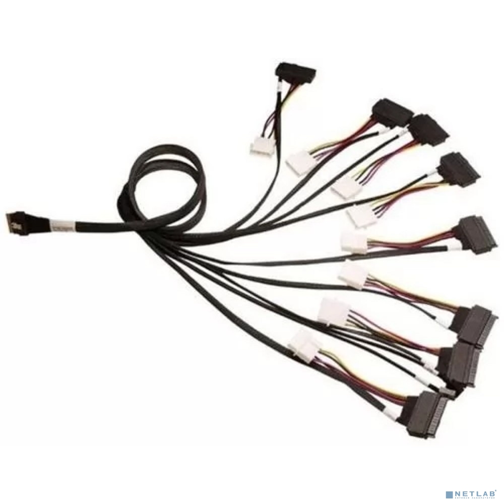 Кабель ACD-60006-JP Slimline SASx8 (SFF8654) -to- 8x U.3 Direct, 1M, (аналог Broadcom 05-60006-00) (C54839)