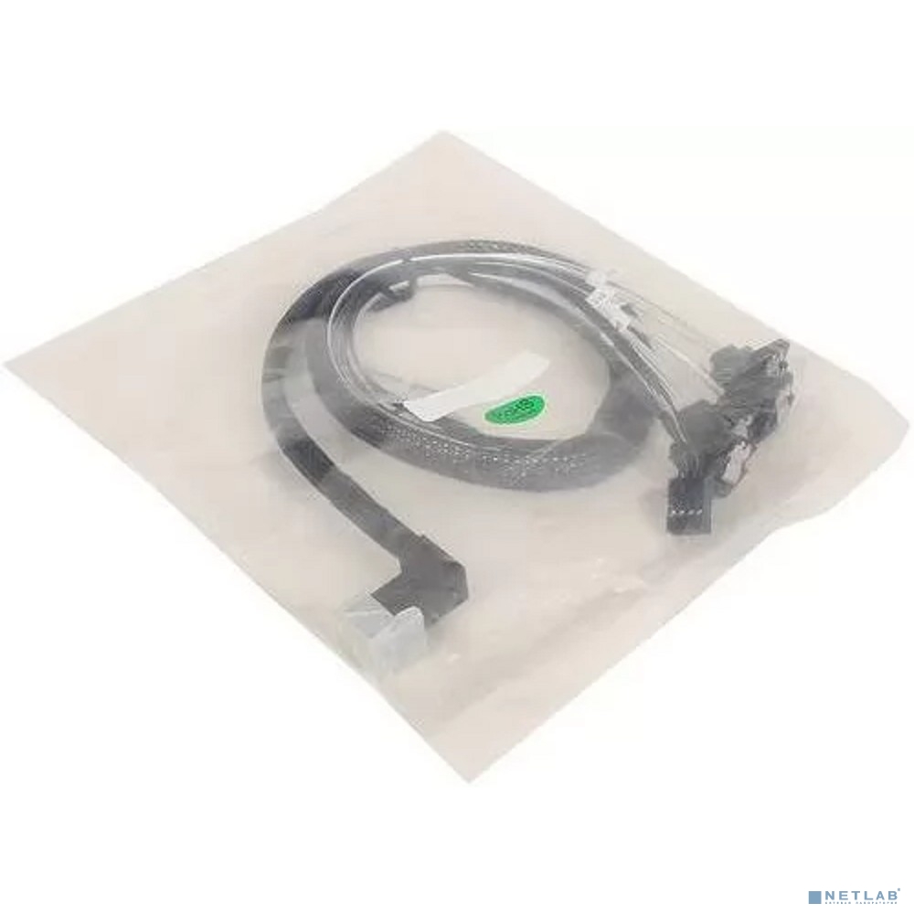Кабель интерфейсный SAS ACD ACD-RA8643-RASATASB-08M (6705171) Internal SFF8643(угловой) -to- 4*SATA(угловой)+SB MD-6705171