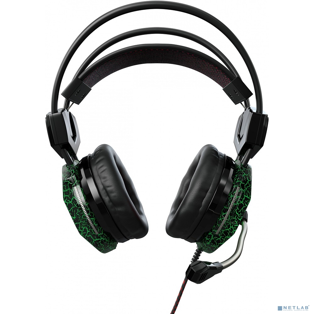 Oklick HS-L500G TOXIC черный 2.2м мониторные оголовье (472656)