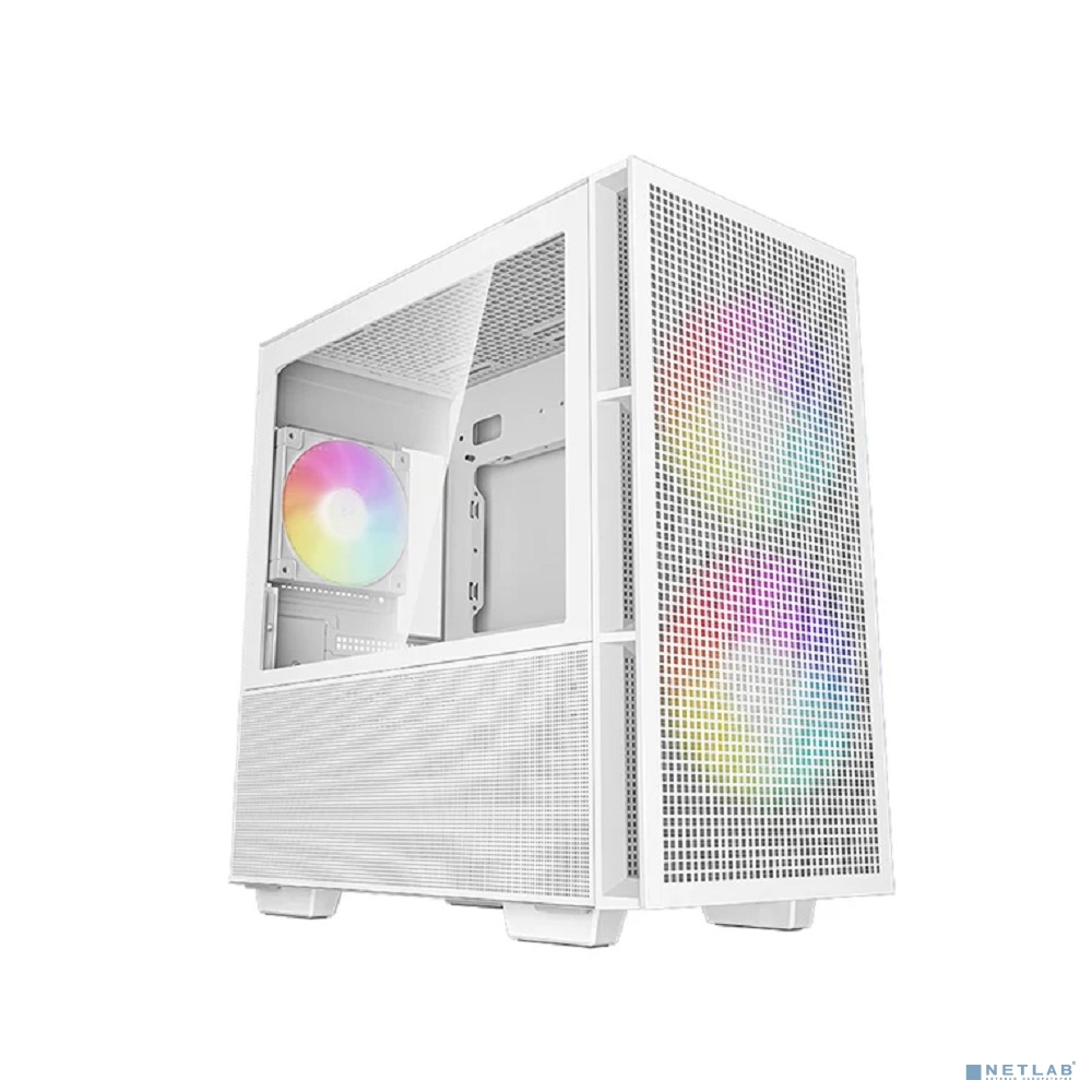 Deepcool CH360 white (mATX, без БП, ARGB, USB3.2 Type-A + USB3.2 Type-C) (R-CH360-WHAPE3-G-1)