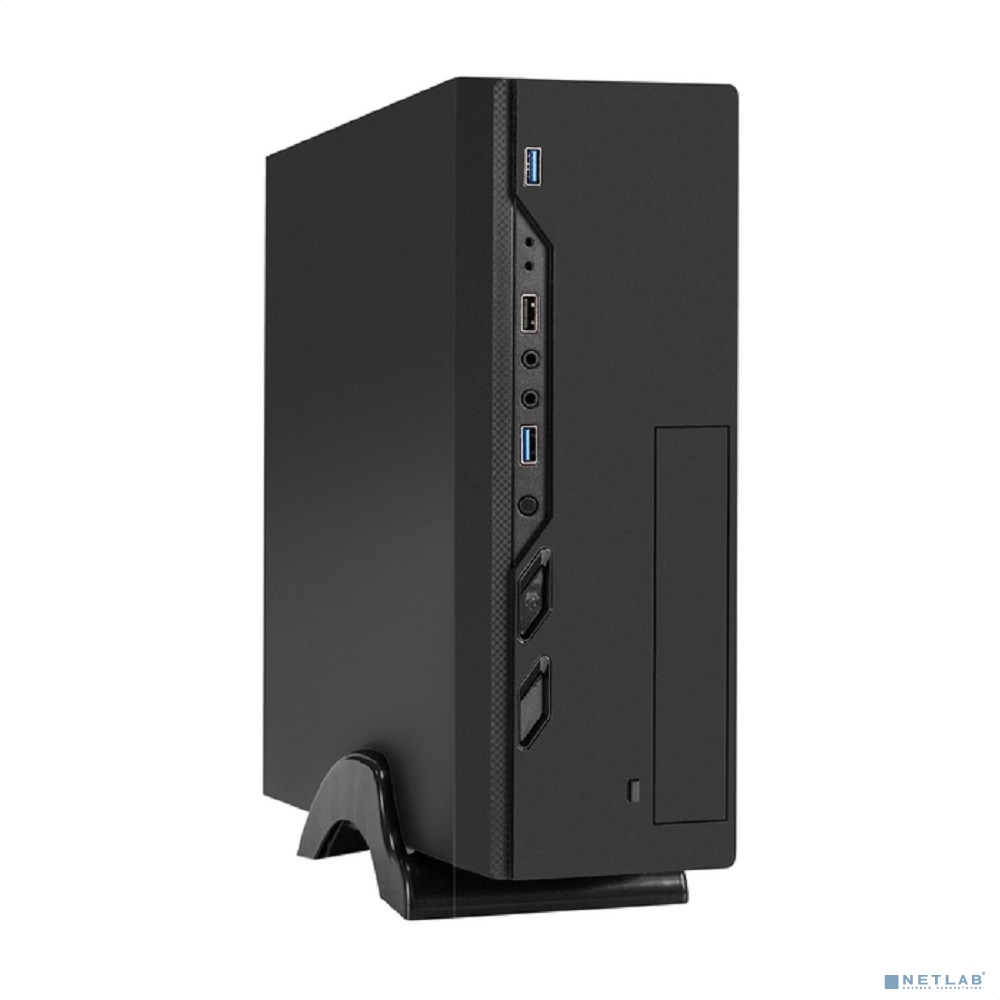 Exegate EX296295RUS Корпус Desktop ExeGate MI-208U2-M350 (mini-ITX/mATX, БП M350 с вент. 8см, 1*USB+2*USB3.0, аудио, черный)