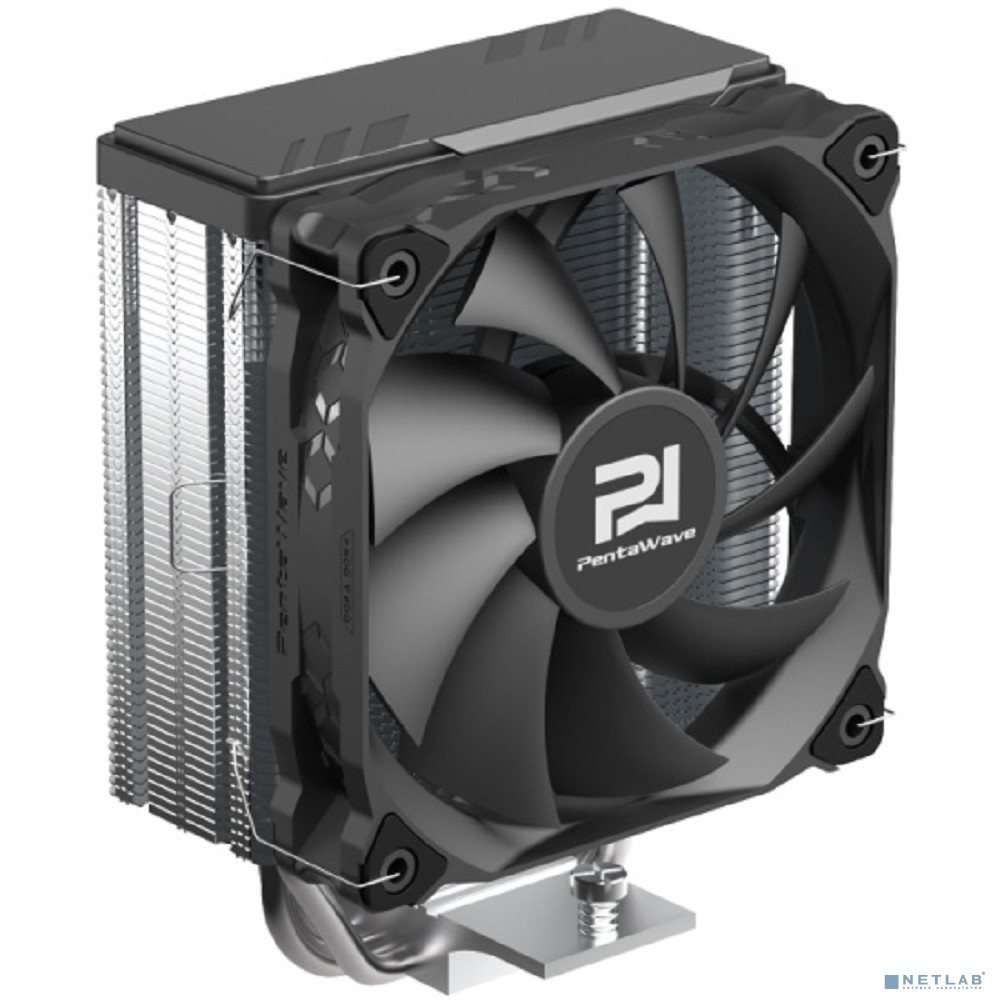 Кулер PentaWave PC-Z03E SRB LGA115X/1200/1700/AM4/AM5 ( TDP 205W, 1*120mm PWM Fan, 3 тепловые трубки 6мм, 600-1750RPM, 12-29,5dBa)