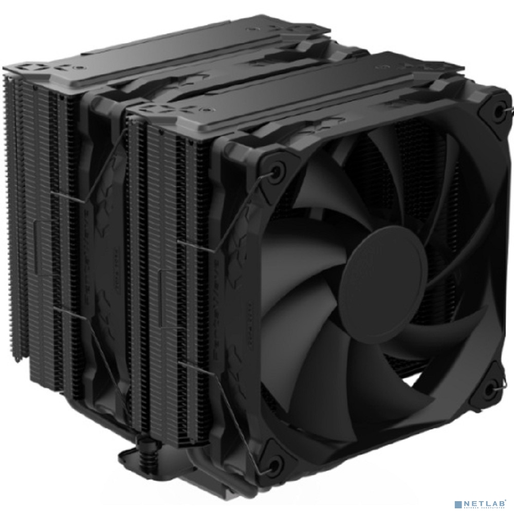 Кулер PentaWave Z06D Black LGA115X/1200/1700/20XX /AM4/AM5 (TDP 270W, 2*120mm PWM Fan, 6 тепловых трубок 6мм, медное основание, 600-1950RPM, 12-32,6dBa)