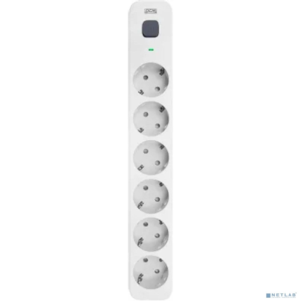 PowerCom Сетевой фильтр Powercom SP-06W 5,0 м 5.0м (6 розеток) белый/серый (коробка) (1928700)