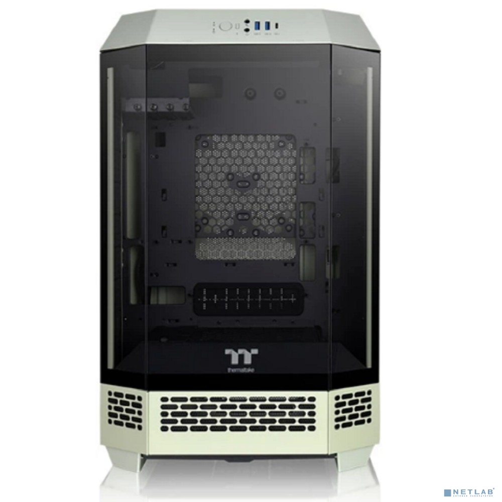 Корпус Thermaltake The Tower 300 Matcha Green зеленый без БП miniITX 7x120mm 5x140mm 2xUSB3.0 audio bott PSU