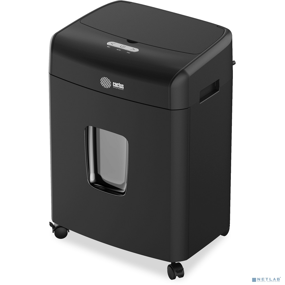 Cactus Шредер CS-SH-D6 с автоподачей (секр.P-4) фрагменты 120лист. 23лтр. скрепки скобы пл.карты