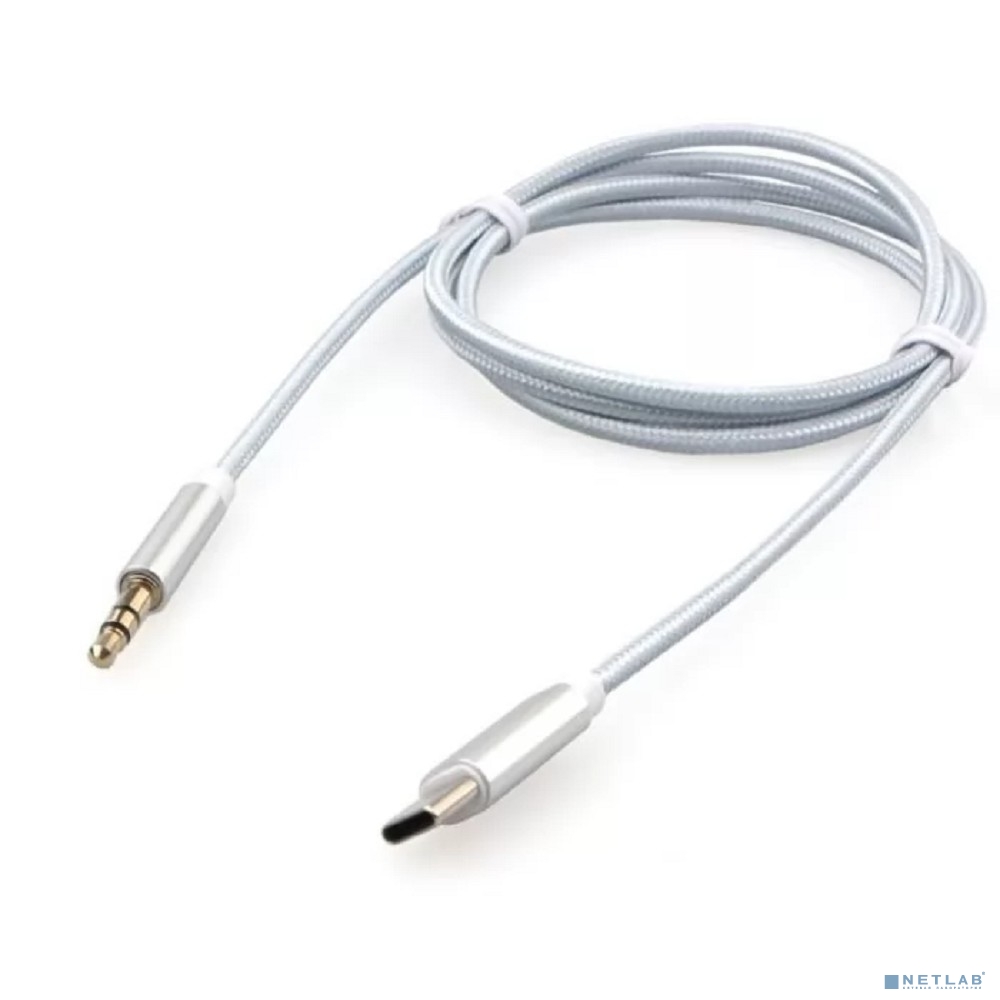 Cablexpert Кабель-переходник USB Type-C/Jack3.5, Mobile, 1м, белый, коробка (CCAB-CM35M-1M-W)