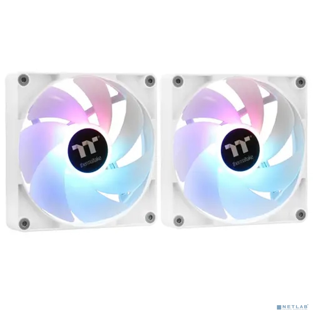 Кулер для компьютерного корпуса, Thermaltake, CT140 ARGB Sync PC Cooling Fan, CL-F154-PL14SW-A, ARGB 140мм вентилятор, 500-1000 об.мин, 4pin PWM/3pin ARGB, 77.37CFM, 30.5 dB(A), 140x140x25мм, Белый