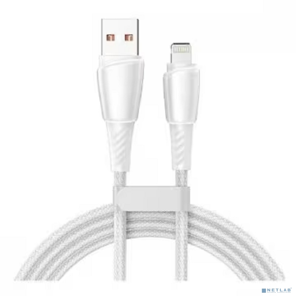 Rexant (18-7061) Кабель USB-A – Lightning для Apple, 2,4А, 1м, в белой нейлоновой оплетке