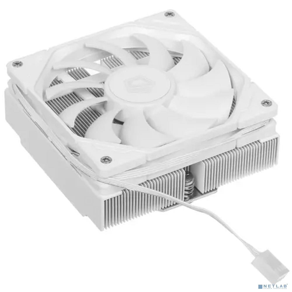 Cooler ID-Cooling IS-47-XT WHITE LGA1700/1200/115X/AM4 низкопрофильный высота 47mm TDP 95W, PWM, 4 тепл.трубки + медная база, FAN 92mm,белый) BOX