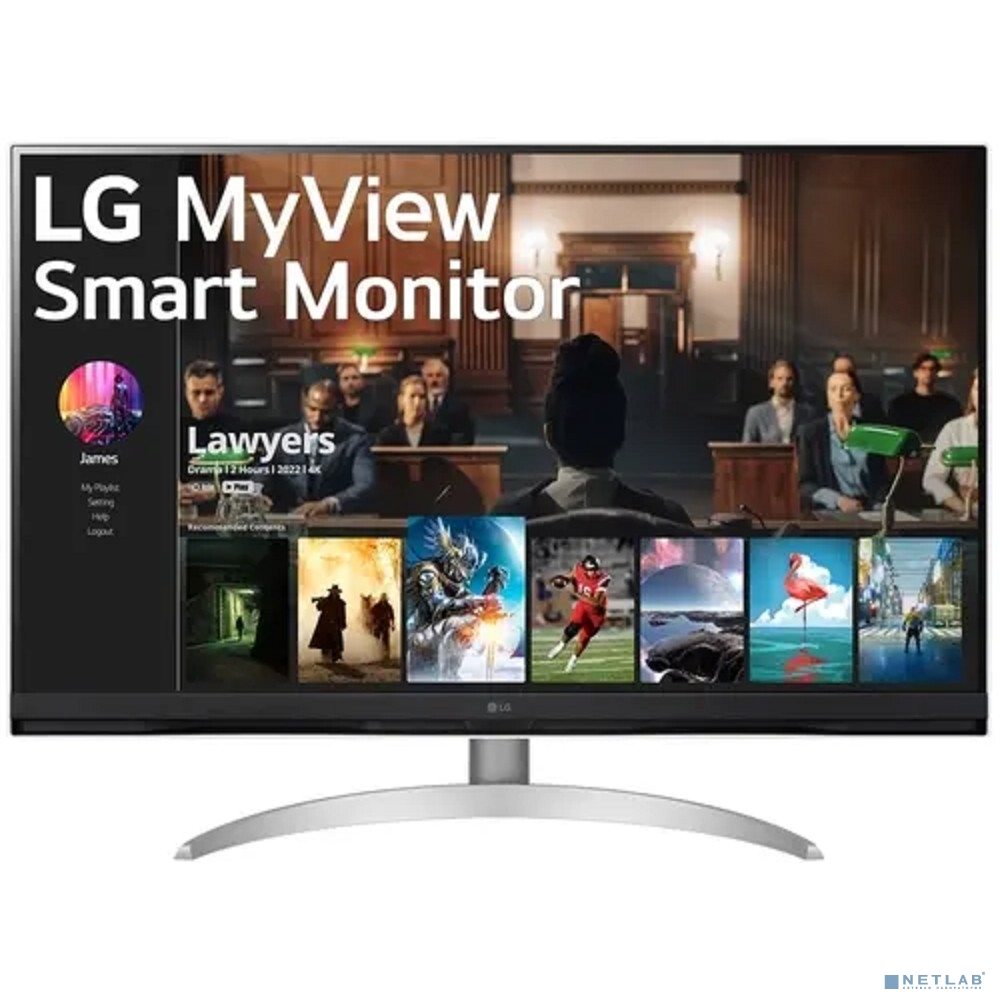 LCD LG 31.5" 32SQ700S-W Smart Monitor