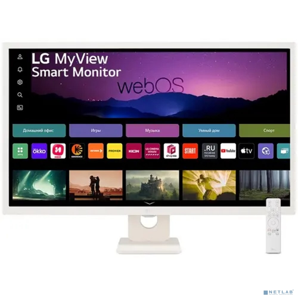 LCD LG 31.5" 32SR50F-W Smart Monitor