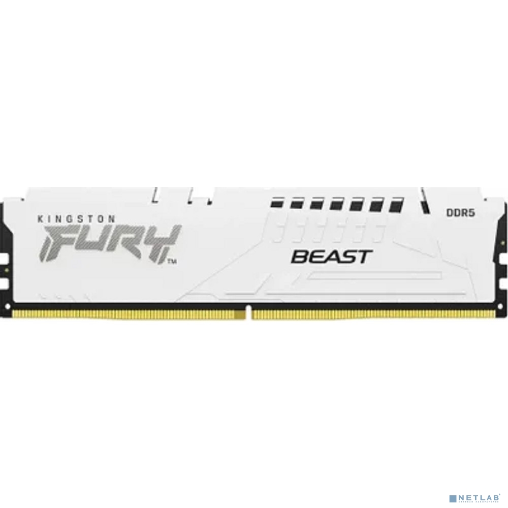 Память DDR5 32GB 6000MHz Kingston KF560C36BWE-32 Fury Beast White Expo RTL Gaming PC5-48000 CL36 DIMM 288-pin 1.35В dual rank с радиатором Ret