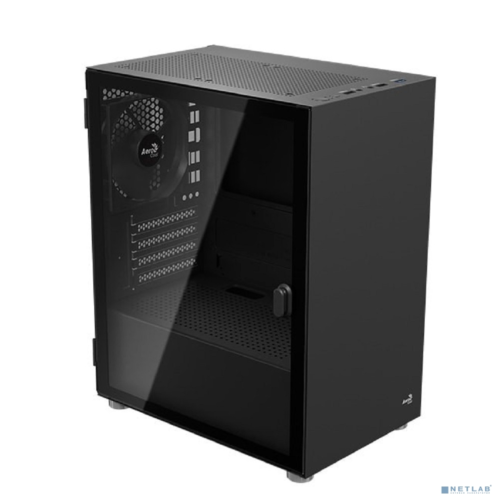 Корпус MiniTower AEROCOOL CS-111-G-BK-V1 black (mATX, без БП, USB2.0+USB3.0) (4711099476800)