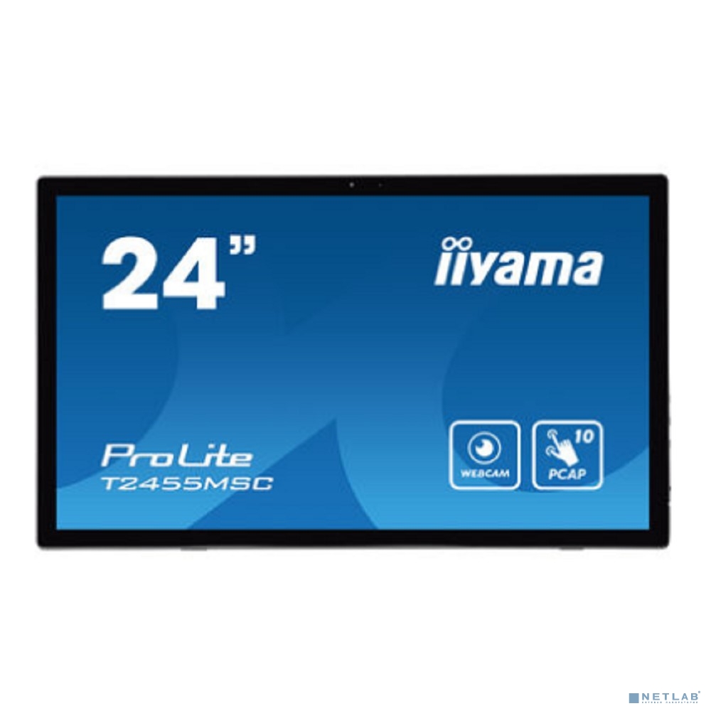 LCD Iiyama 23.8" T2455MSC-B1 TOUCH черный