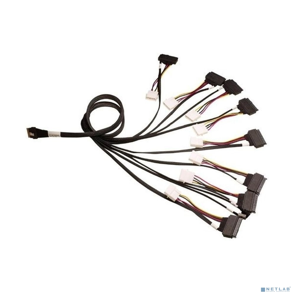 Кабель ACD-60006-ZC Slimline SASx8 (SFF8654) -to- 8x U.3 Direct, 1M, (аналог Broadcom 05-60006-00)