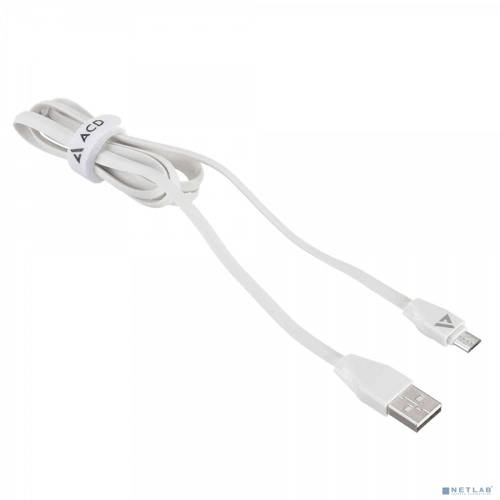 Кабели USB ACD USB кабель ACD-Life MicroUSB ; USB-A TPE, 1м, белый (ACD-U920-M1W)