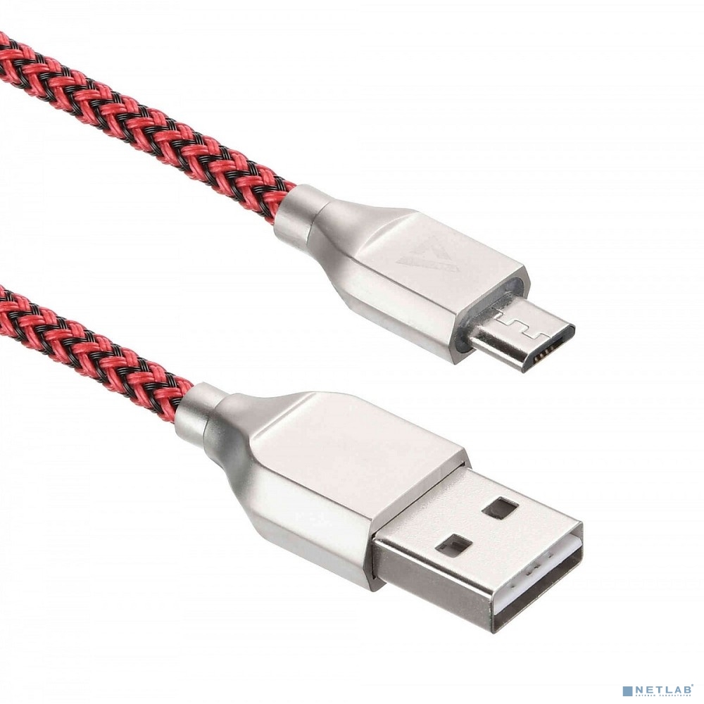 Кабели USB ACD USB кабель ACD-Titan MicroUSB ; USB-A Нейлон, 1м, красно-черный (ACD-U927-M1R)