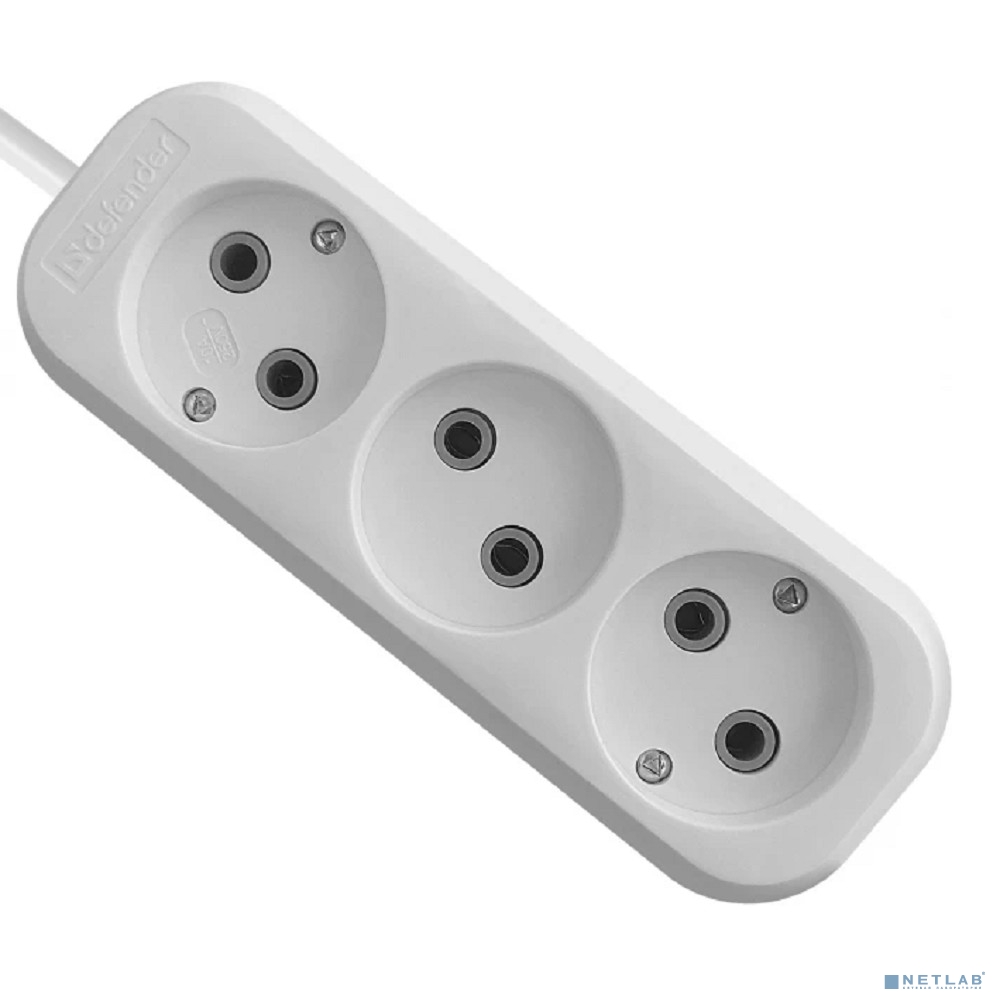 Defender Удлинитель B230 10 А, 5.0 м , без заземления