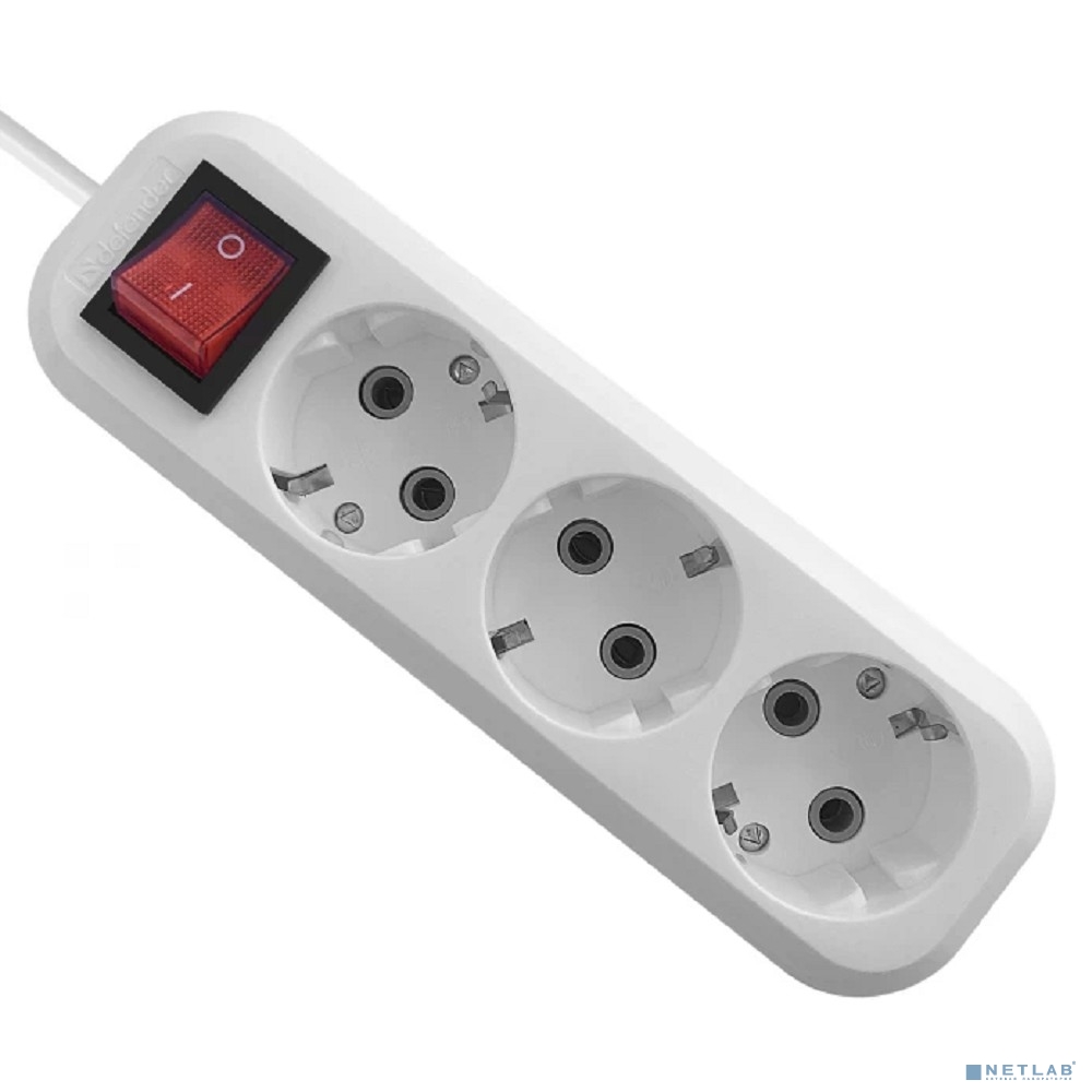 Defender Удлинитель L330 16 А, 15 м выключатель, с заземлением