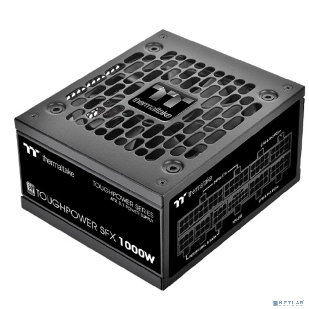 Блок питания Thermaltake Toughpower SFX 1000W /Fully Modular/Non Light/Full Range/Analog/80 Plus Gold/EU/100% JP CAP/All Flat Cables/Gen 5
