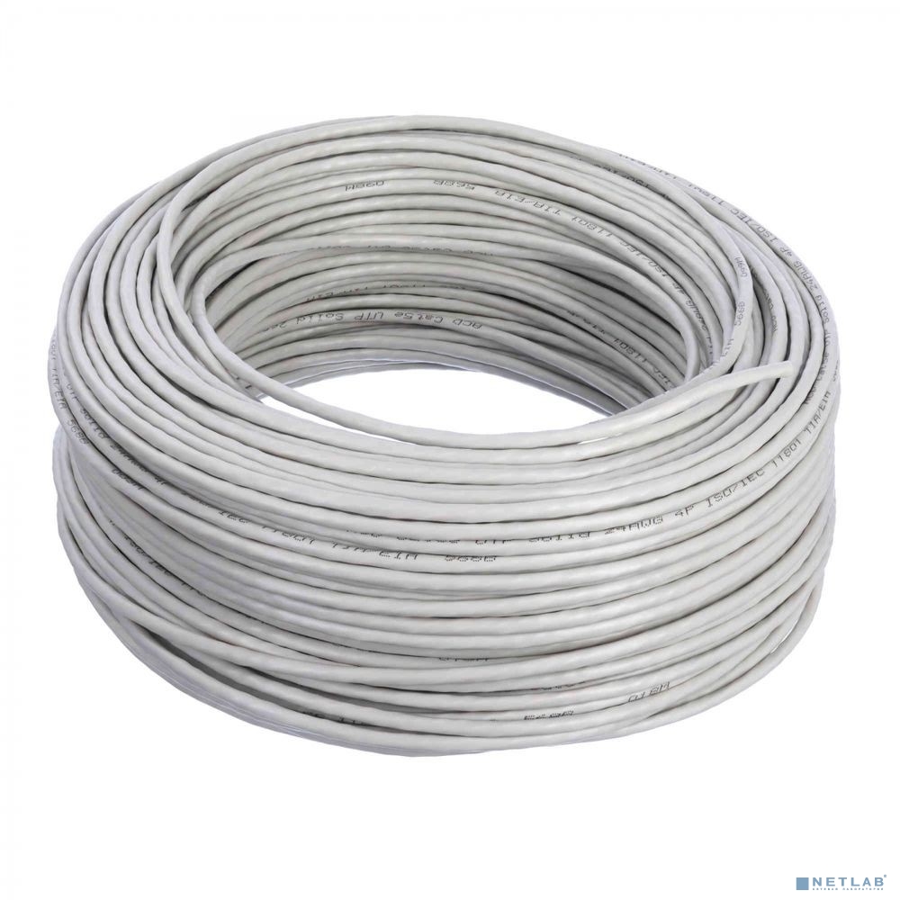 Кабель ACD Кабель ACD-LBU5E-1HA |ACD-LBU5E-1HA| Cat5e UTP 24AWG 4Pair Solid type 0.50мм CCA(25%), PVC,100м |ACD-LBU5E-1HA| бухта, Серый, (741951)