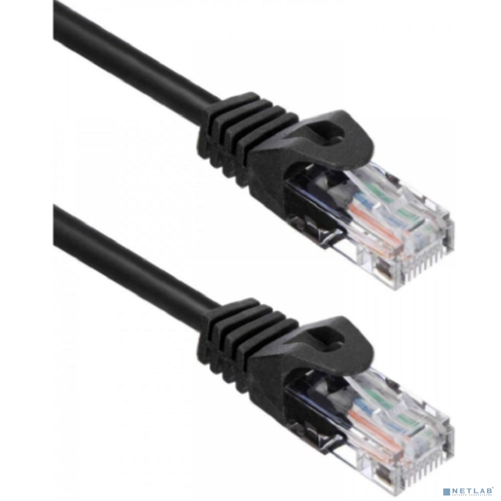 Кабель ACD Патч-корд ACD-LPU5C-20B |ACD-LPU5C-20B| Cat5e UTP 24AWG 4Pair, 7/0.18мм CU Черный, 2.0м, (741777)
