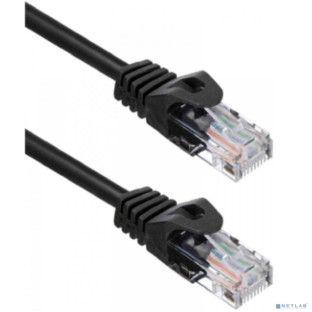 Кабель ACD Патч-корд ACD-LPU5C-30B |ACD-LPU5C-30B| Cat5e UTP 24AWG 4Pair, 7/0.18мм CU Черный, 3.0м, (741791)