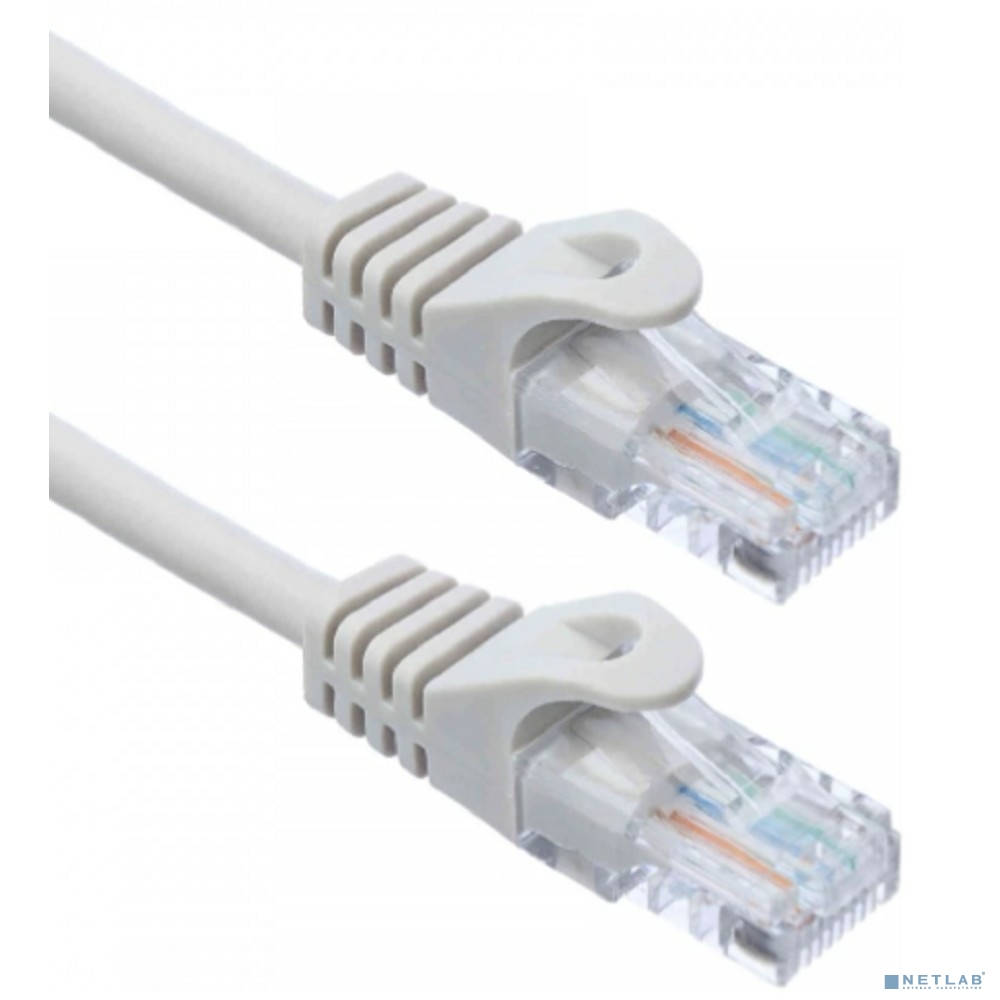 Кабель ACD Патч-корд ACD-LPU5E-10M |ACD-LPU5E-10M| Cat5e UTP 24AWG 4Pair, 7/0.18мм CCA Серый, 10м, (741661)