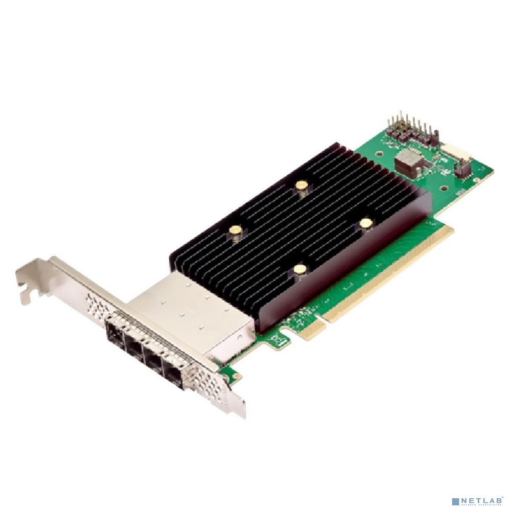 HBA-адаптер Broadcom 9600W-16e SGL (05-50108-00) PCIe Gen4 x16 LP, Tri-Mode SAS/SATA/NVMe 24G HBA, 16port(4*ext SFF8644)
