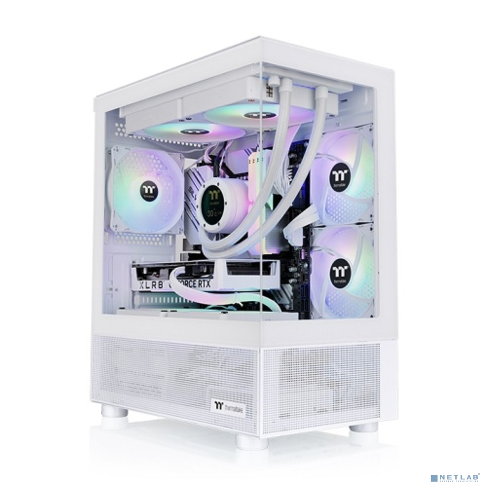 Корпус Thermaltake View 170 TG ARGB белый без БП mATX 5x120mm 2x140mm 1x200mm 2xUSB3.0 audio bott PSU