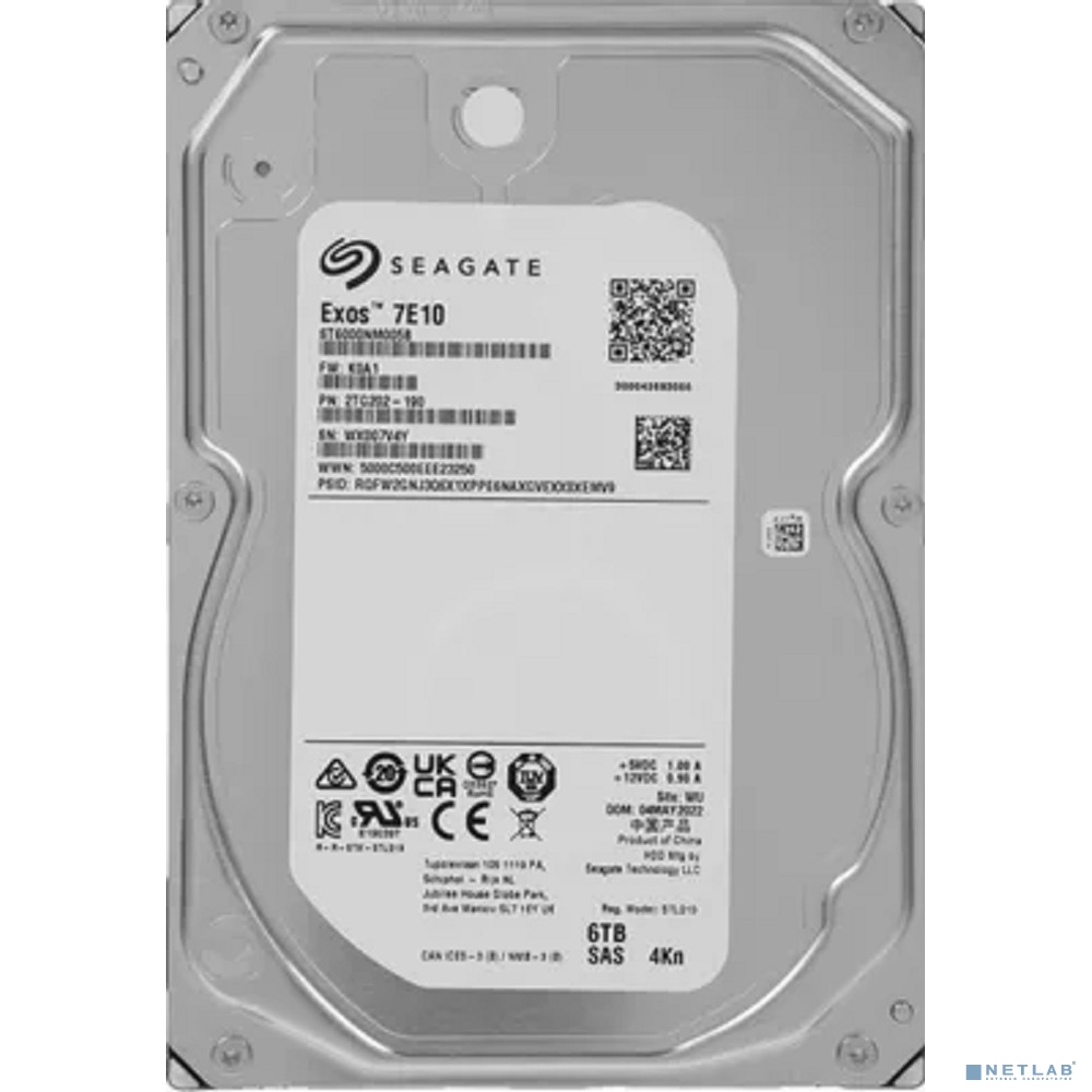 6TB Seagate Exos 7E10 (ST6000NM005B)