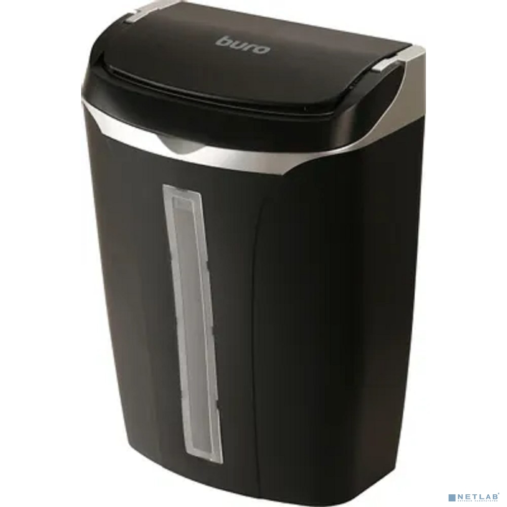 Шредер Buro Home BU-S700AF черный с автоподачей (секр.P-4)/фрагменты/50лист./14лтр./карты/скрепки/скобы/CD диски