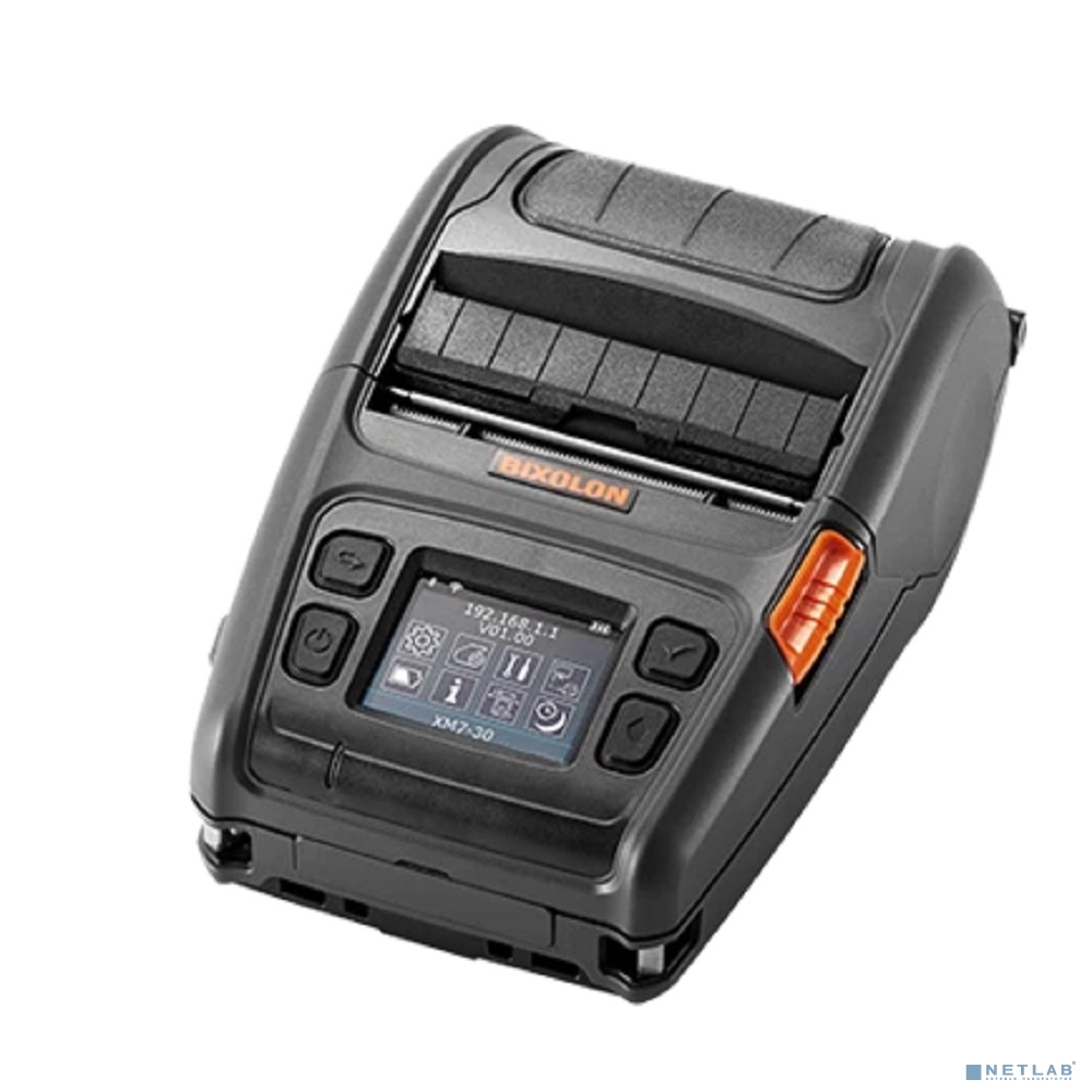 Bixolon Мобильный принтер этикеток/ XM7-40, 4" DT Mobile Printer, 203 dpi, Serial, USB, Bluetooth, WLAN, iOS compatible
