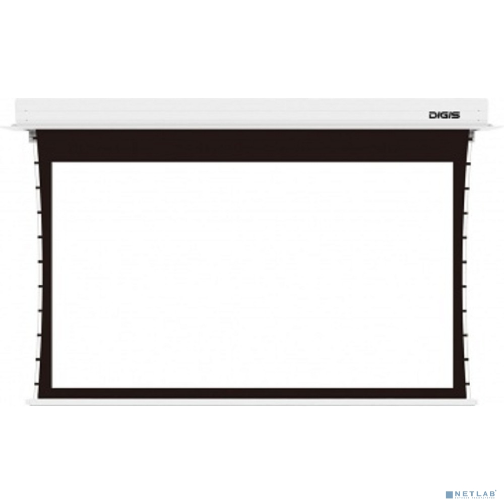 Digis Paramount Экран встраиваемый с электроприводом и растяжками (формат 16:9, 92", 229x165, рабочая поверхность 203x115, RS232, ИК, пульт ДУ, триггер, MW)