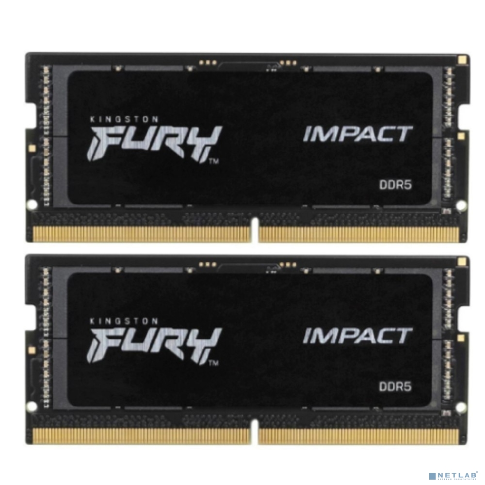 Модуль памяти SO-DIMM DDR5 32Gb (2x16Gb) PC48000 6000Mhz Kingston Fury Impact (KF560S38IBK2-32)